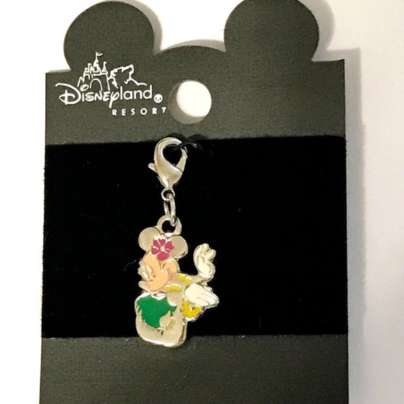 Vintage Disney Minnie Mouse Clip On Charm for Bracelet Aulani Resort Hawaii Hula - Picture 6 of 9